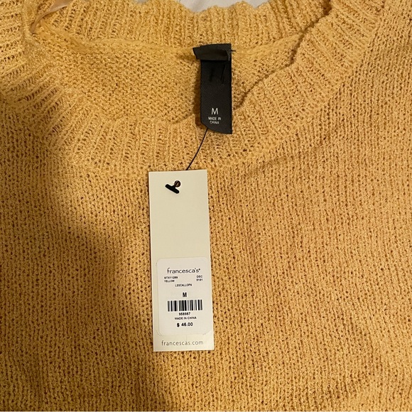 Yellow sweater nwt medium - Picture 3 of 3